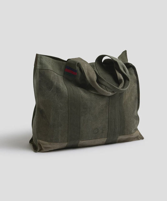 Land of Mates Upcycled Tote - Khaki