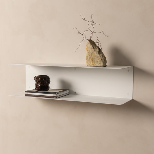 FOLD Double Shelf 700 - White