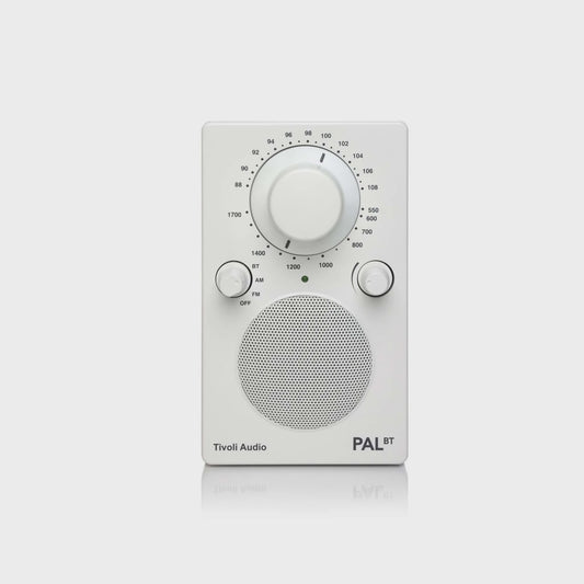 PAL BT AM/FM Bluetooth Portable Radio - White