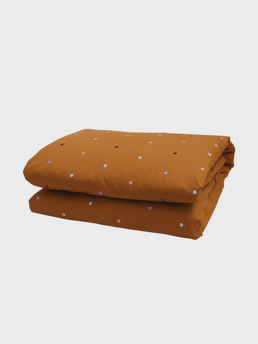 Mocha Dot Quilt Cover
