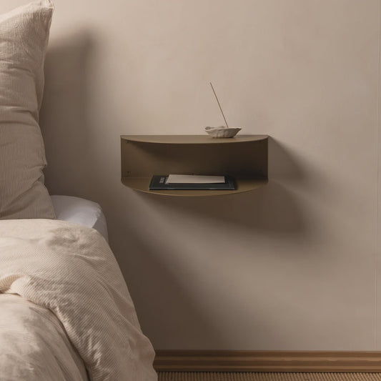 FOLD Bedside Table 400 - Aged Brass