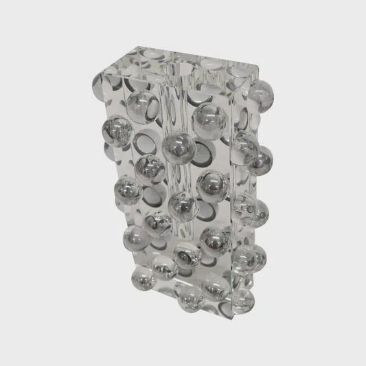 Crystal Durland Vase - Smoke