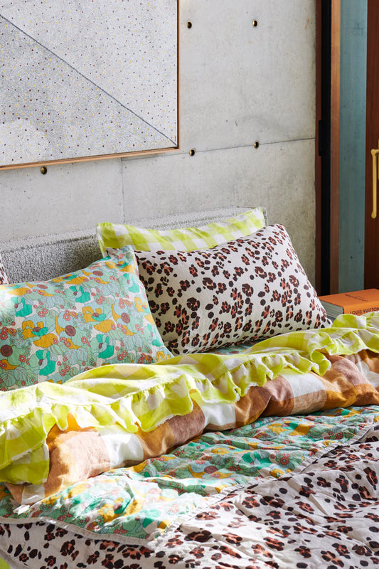 Leopard/Sunday Double Sided Quilt