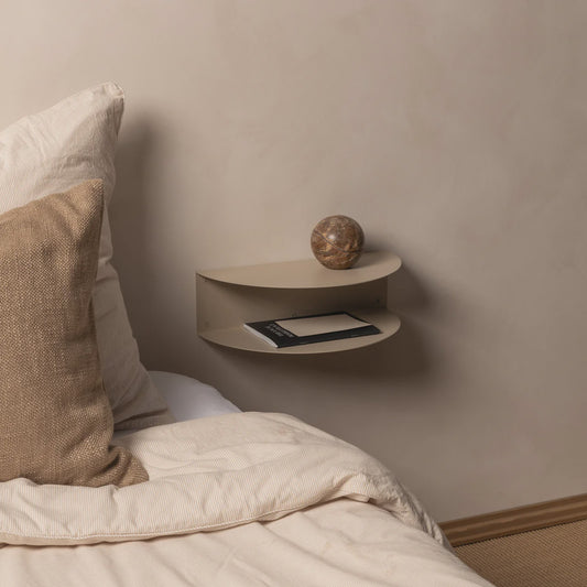FOLD Bedside Table 400 - Limestone