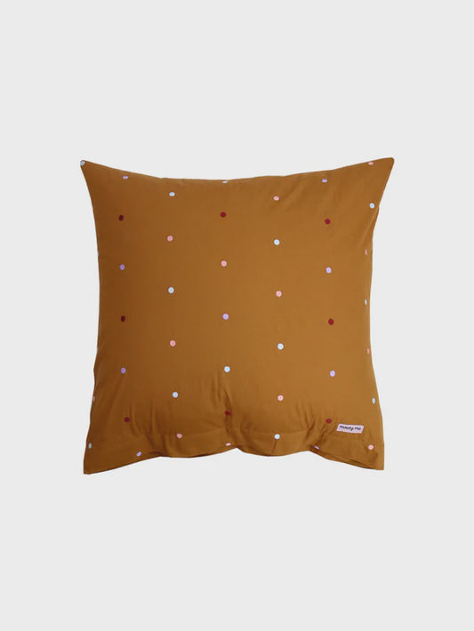 Mocha Dot Euro Pillowcase Set