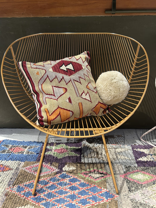 Vintage Kilim Wool Cushions - Sage