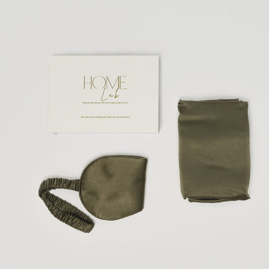 100% Pure Silk Gift Set - Olive
