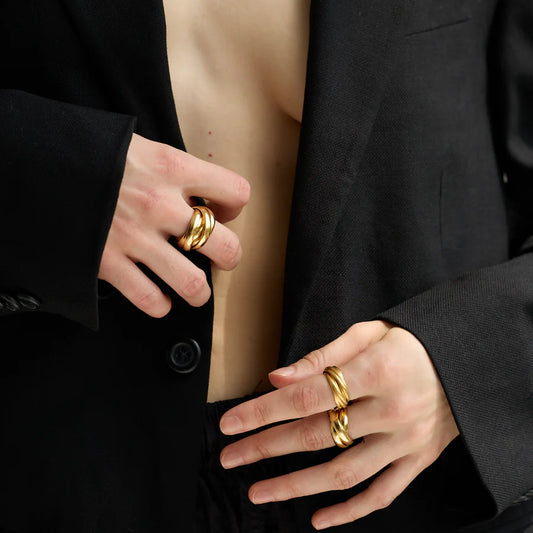 Gold-Vermeil Ring - TRINITY 5